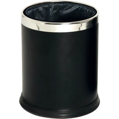 Produktbild von Abfalleimer doppelwandig, Metall, schwarz, 10 Liter