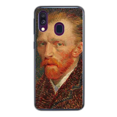 Produktbild von MuchoWow® Handyhülle Schutzhülle Hülle für Samsung Galaxy A40 Selbstporträt - Vincent van Gogh Silikon Softcase Handy Hülle - Handy-Tasche