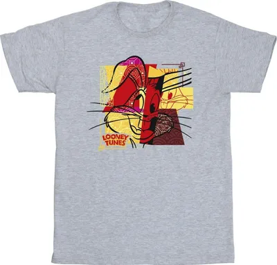 Produktbild von Looney Tunes - "Rabbit New Year" T-Shirt für Herren BI35670 (3XL) (Grau)