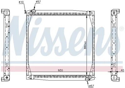 Produktbild von NISSENS 64069A Kühler Motorkühlung