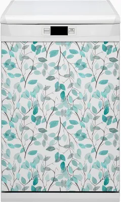 Obrázek produktu pro Omyvatelná magnetická podložka do myčky nádobí 45x80 cm Kuchyňské dekorace - Akvarelové listy