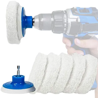 Obrázok produktu pre Sada príslušenstva RotoScrub na čistenie kúpeľní – biela čistiaca podložka