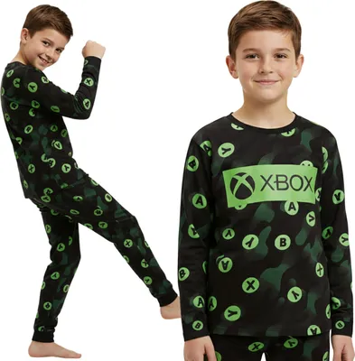 Obrázok produktu pre XBOX Polar pyžamo pre chlapcov, TEPLÉ pyžamo s dlhými rukávmi PRE GAMER 6-7 lat 122 cm