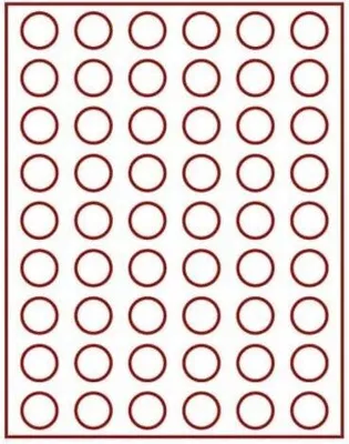 Produktbild von Lindner 2754E Velourseinlage dunkelrot 2754E (Ø 25,75 mm)