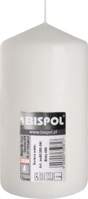 Obrázok produktu pre BISPOL cylindrická sviečka Aura 66H 15cm SW80/150 BIELA