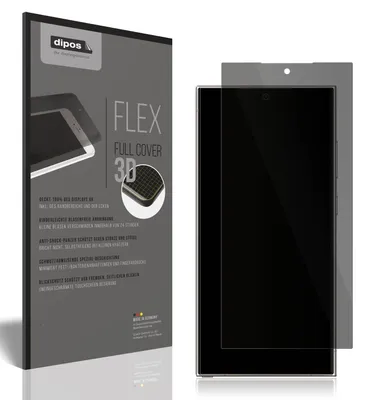 Produktbild von Full Cover Privacy Blickschutzfolie für Samsung Galaxy S24 Ultra Folie Anti-Shock