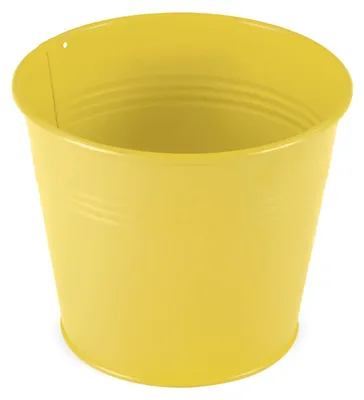 Immagine prodotto di Vaso da fiori in metallo giallo 14 x 13 cm