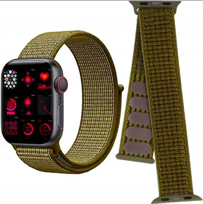 Image de Bracelet pour Apple Watch 1/2/3/4/5/6/7/8/9/SE 42/44 mm, vert olive