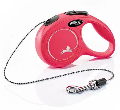 Productafbeelding van flexi New Classic XS, touw, 3 meter, rood