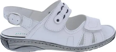 Produktbild von Waldläufer Sandalette Garda 210004-139-150, Glattleder, Weiß, Pro-Aktiv Fußbett zum Wechseln 37