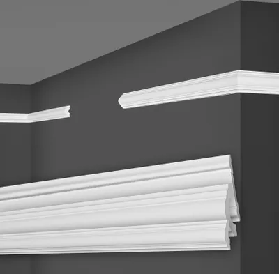 Produktbild von MARBET DESIGN Wandleisten weiß HDPS Kunststoff - 2 Meter Zierleisten Wandvertäfelung Wandprofil Flachleiste Stuckleisten Dekorleisten Zierleisten (HW-1 22x11 mm, Musterstück)
