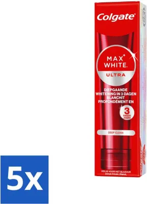 Obrázok produktu pre Colgate - Zubná pasta Max White - Ultra Deep Clean Whitening - 75 ml - výhodné balenie - 5 kusov