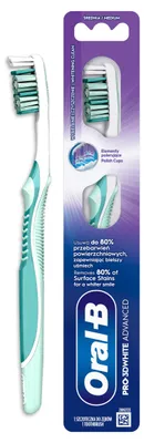 Produktbild von Oral-B 3D White Advanced Handzahnbürste Medium für weiße Zähne