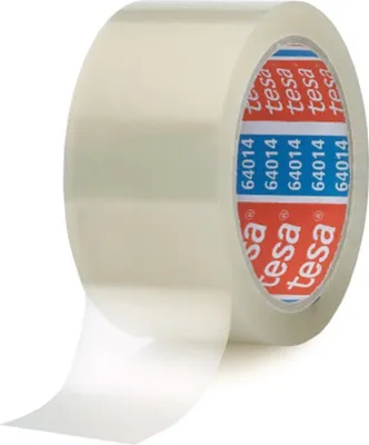 Produktbild von tesapack 64014 im 6er Pack - Geräuscharmes Paketklebeband zum Verpacken von Paketen und Versandschachteln - transparent - 6 Rollen je 66 m