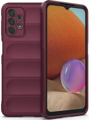 Produktbild von Samsung A32 5G Hülle, Weich TPU Silikon Stossfest Anti-rutsch Schutzhülle für Samsung Galaxy A32 5G bordeaux