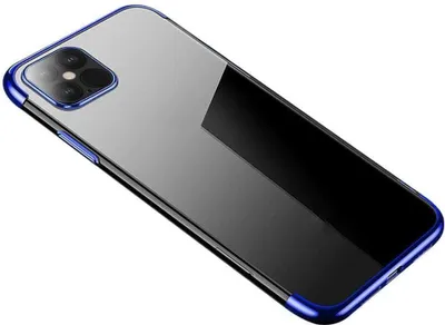 Produktbild von Clear Color Case Gel-Cover mit Metallrahmen Samsung Galaxy S22 Ultra blau