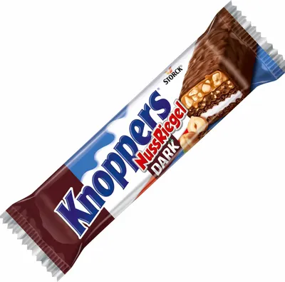 Produktbild von Knoppers Riegel Dark (5x40g Packung) + usy Block