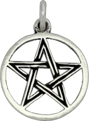 Produktbild von Pentagramm Schmuck Anhänger 925er Silber - Pentagramm - 27x19mm