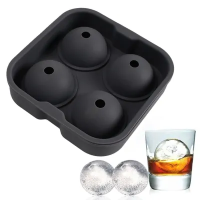 Obrázek produktu pro Formy na kostky ledu pro whisky koktejly, kulaté formy na kostky ledu pro snadné vyjmutí z mrazáku