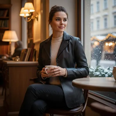 Produktbild von Damen Midi Ledermantel Trenchcoat echtleder Mantel aus Lammnappa Leder Schwarz, Größe:M
