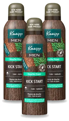Immagine prodotto di 3 flaconi di schiuma da doccia Kneipp - Cedro e olio di jojoba - 200 ml - Confezione - 3 pezzi