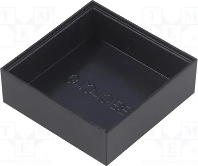 Produktbild von 5x Gehäuse: zum Eingießen X: 40mm Z: 13mm Y: 40mm   schwarz G404013B  A Eingießgeh