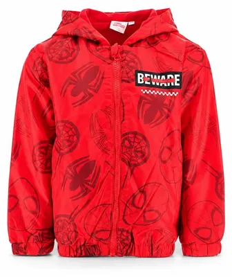 Produktbild von Marvel Spiderman Kinder Herbstjacke Jungen Jacke mit Kapuze Fleece - 128, Bunt