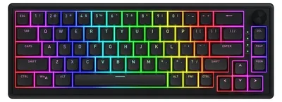 Produktbild von HATOR Skyfall 65 Wired, Kabelgebunden, USB, Mechanischer Switch, QWERTY, RGB-LED, Schwarz