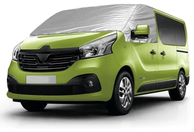 Obrázek produktu pro Vnější termoizolační kryt oken pro automobily Opel Vivaro, Renault Trafic, FIAT Talento, NV300, rok výroby 2014-2023, barva: stříbrná
