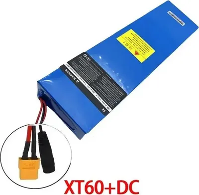 Produktbild von E-Scooter Akku - 48V 13S4P Li-Ion Batteriepack - 60000mAh Hochkapazität - Integriertes BMS Schutzsystem - XT60-DC Anschluss