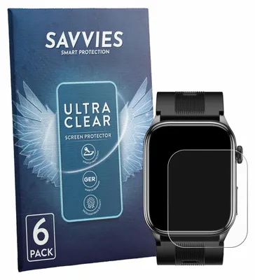 Produktbild von 6x Für Knauermann Pro 4 AIR (rechteckig) Schutzfolie Savvies Displayschutz Display Schutz Folie Klar Transparent