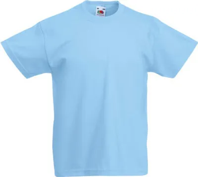 Produktbild von Fruit of the Loom - Kids Valueweight T - Sky Blue - 98
