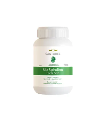 Zdjęcie produktu dla SanturelSpirulina Forte 500 – energia, witalność i odporność, 250 tabletek