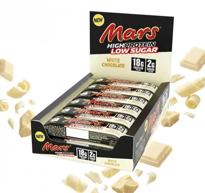 Produktbild von Mars White Low Sugar High Protein Bar (12x57g) White Chocolate - Riegel - Protein-Riegel