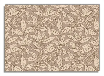 Produktbild von Wallario Premium Glasbild, freischwebende Optik, kräftige Farben, Größe 100 x 70 cm Motiv Florales Muster