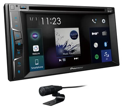 Productafbeelding van Pioneer AVH-A3200DAB, zwart, 2 DIN, 50 W, CD, DVD, 15,8 cm (6,2 inch), A2DP, AVRCP