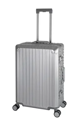 Immagine prodotto di TRAVELHOUSE® Valigia in alluminio Tokyo 66l argento H 65 x L 42 x P 24,5 cm Valigia da viaggio