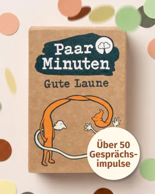 Produktbild von Paarzeit PaarMinuten Gute Laune – 53 spielerische Gesprächsimpulse für Paare – Ideales Geschenk für zwischendurch – Zweisamkeit Männer, Frauen, Queers