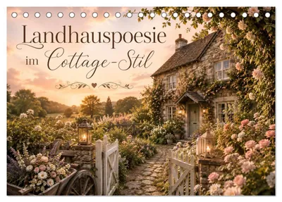 Produktbild von Landhauspoesie im Cottage-Stil (Tischkalender 2027 DIN A5 quer), CALVENDO Monatskalender