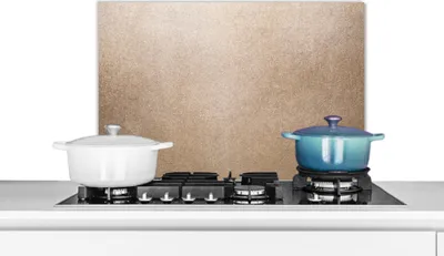 Obrázok produktu pre KitchenYeah® Kuchynský splashback - Kuchynský splashback - Ochrana steny sporáka a drezu - Medená štruktúra 70x50 - Alu-Dibond (alternatíva skleneného splashbacku) - Tepelne odolný - Splashback na sporák