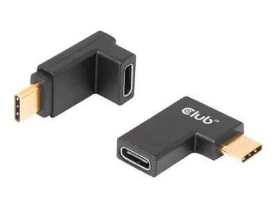 Produktbild von Club3D Adapter USB 3.2 Typ C <> USB 3.2 Typ C gewinkelt St/Bu