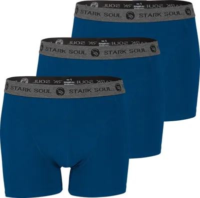 Produktbild von Stark Soul® Retro-Boxershorts 3'er Pack XL Dunkelblau