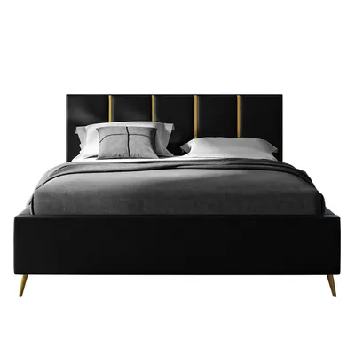 Produktbild von Polsterbett TIFFANY mit Behälter 140x200 cm- Kopfteil:105 cm Madrid 9100
