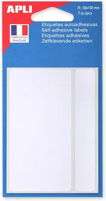 Produktbild von APLI Vielzweck Etiketten 50 x 100 mm weiß 7 Etiketten