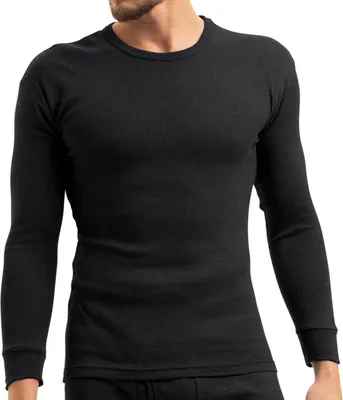 Produktbild von MT Herren Ski- und Thermounterhemd - Winter Unterwäsche Langarm - Schwarz XL