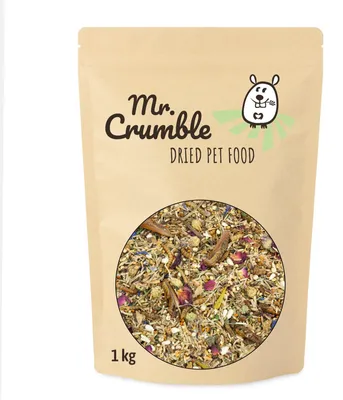 Produktbild von Mr. Crumble Kleiner Körnerschatz, Hamster-Futter für Zwerghamster Gewicht: 1000g Insektenprotein: mit getrockneten Insekten