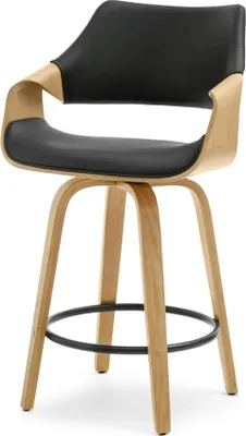 Obrázok produktu pre Elegantná barová stolička NENET - dub / čierna