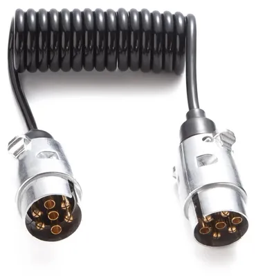 Imagen del producto de Cable espiral de 2,2 metros, de 7 polos, para remolques