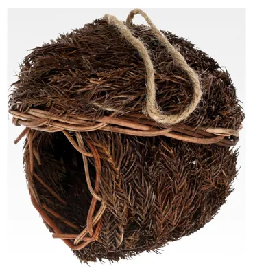 Produktbild von Gewebtes Vogelnest aus Naturmaterial zum Aufhängen für den Außenbereich