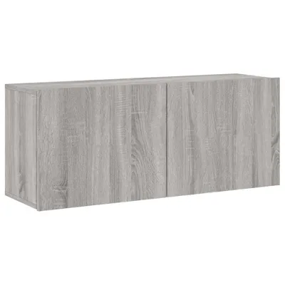 Produktbild von TV-Wandschrank Grau Sonoma 100x30x41 cm
